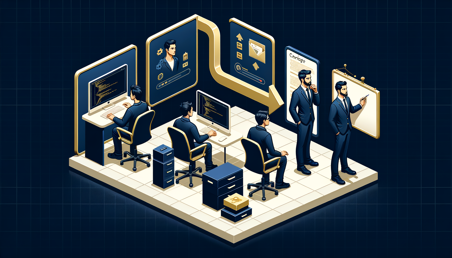 技術→提案→プロジェクトリードの3段階キャリアパス