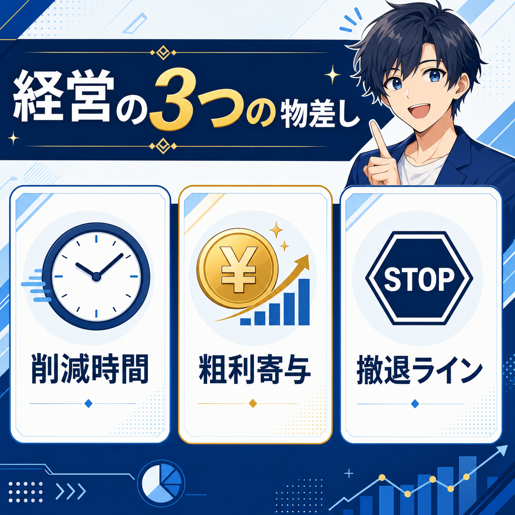 経営の3つの物差し