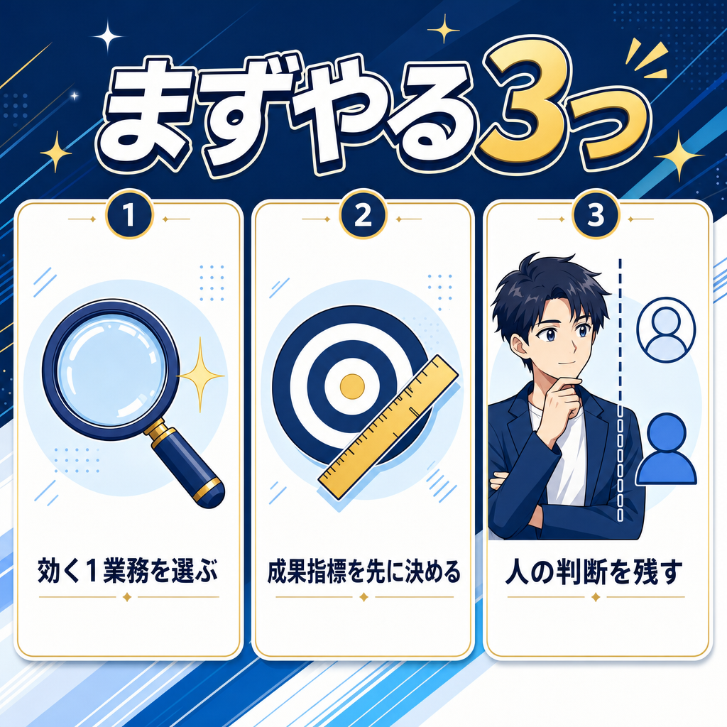 まずやる3つ