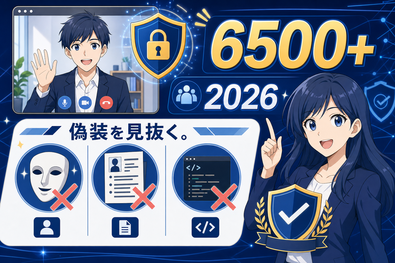 なりすまし面接6500件超、2026年に急増警告