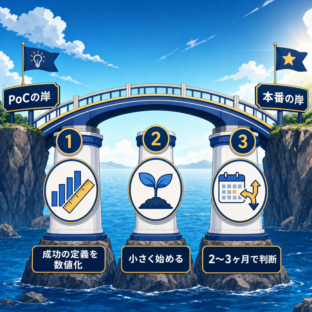 PoCは"動くか"、本番は"効いたか"を問う