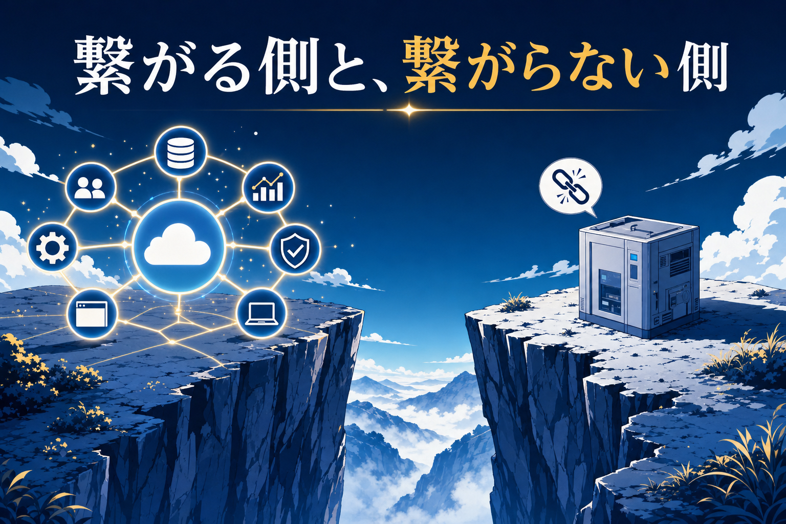 APIが整ったモダンな側と、繋がらないレガシー側の分断