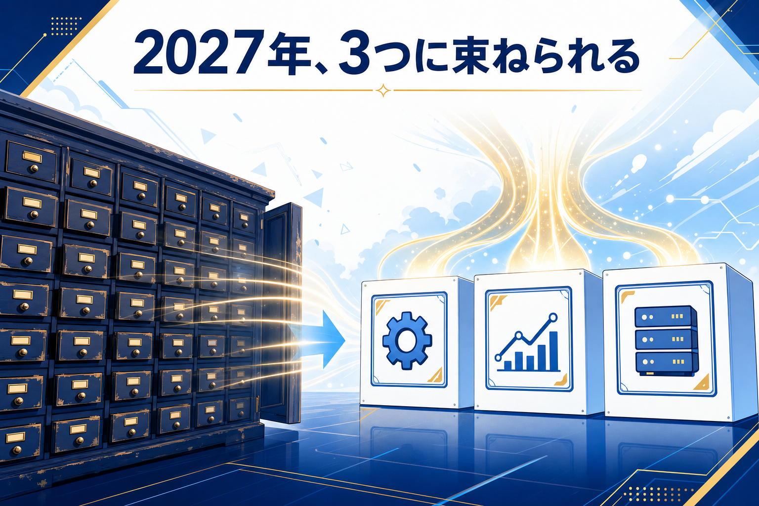 2027年、3つに束ねられる