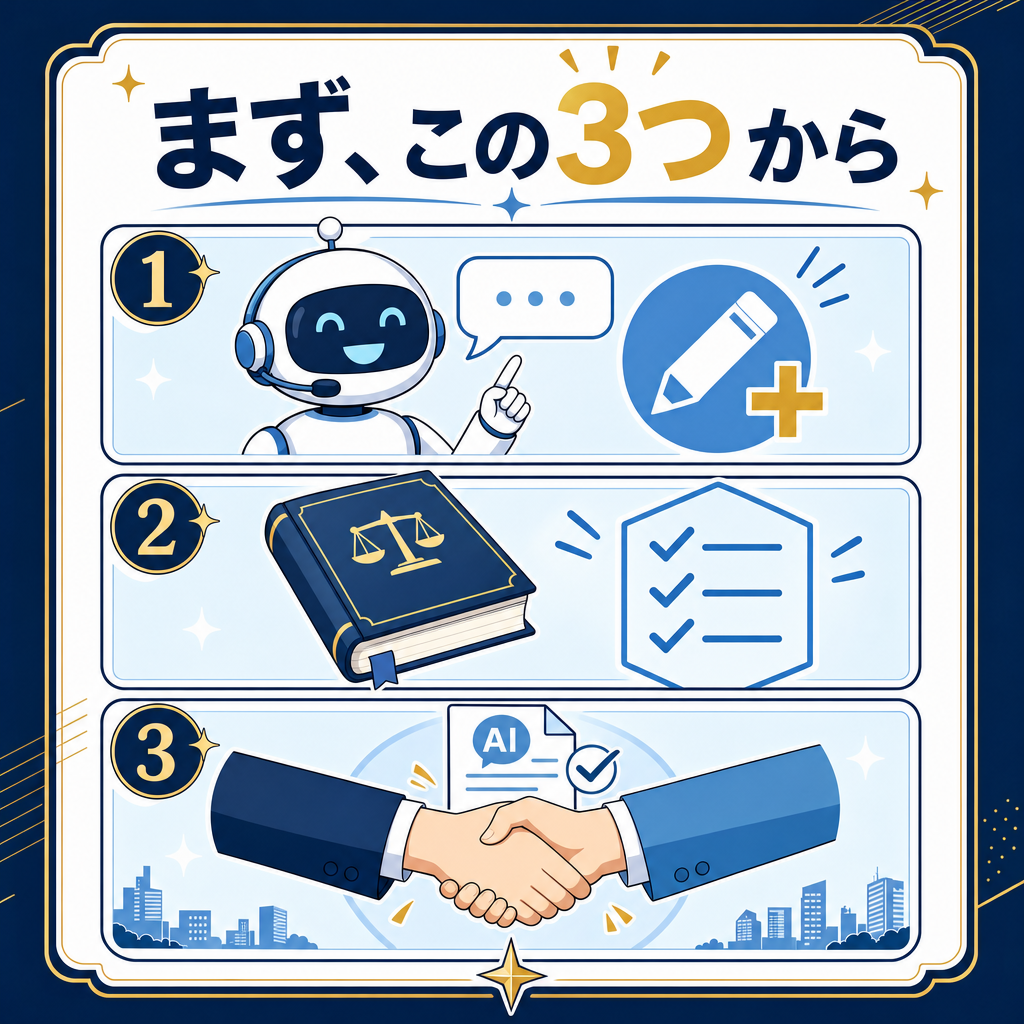まず、この3つから