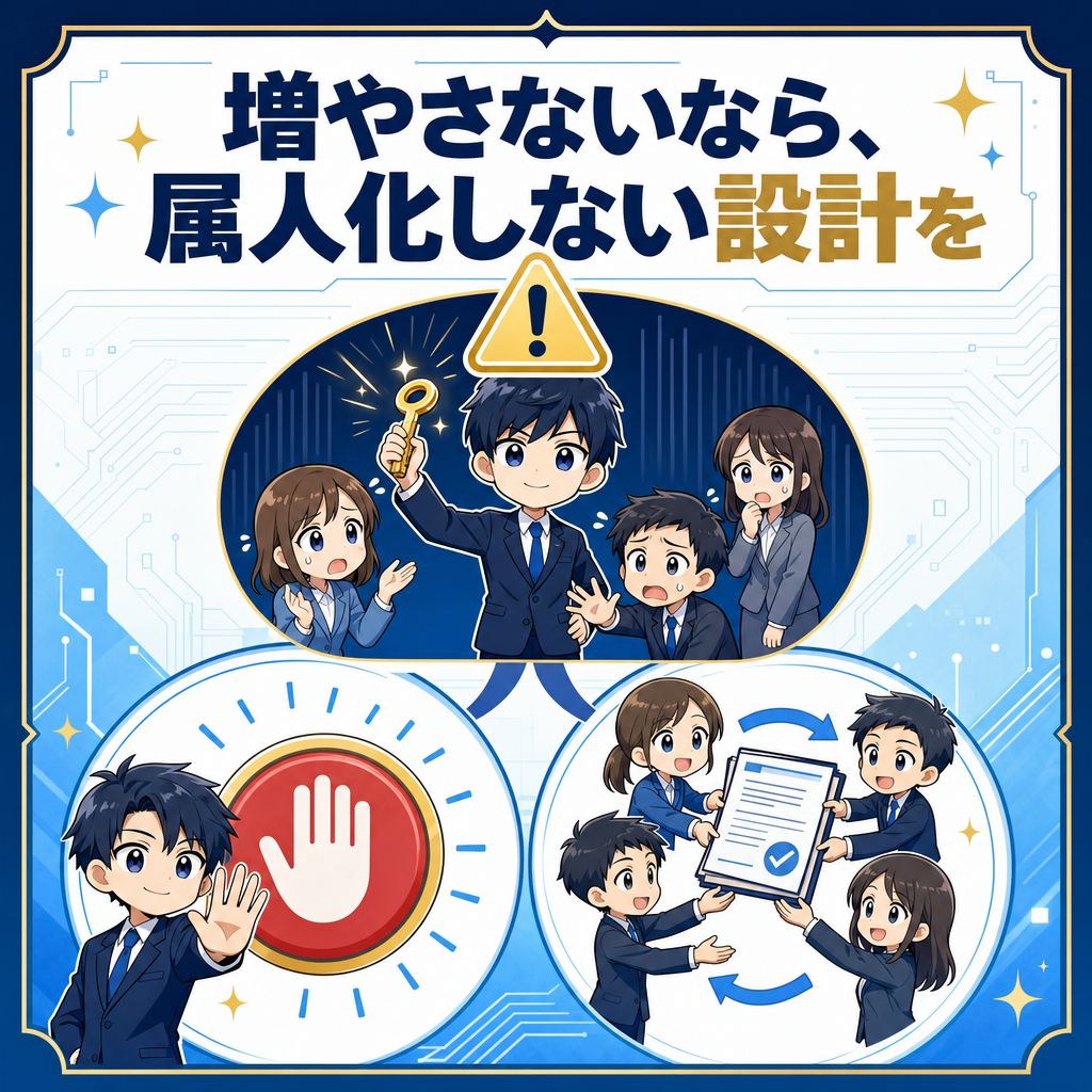 増やさないなら、止められる設計と引き継ぎをセットに