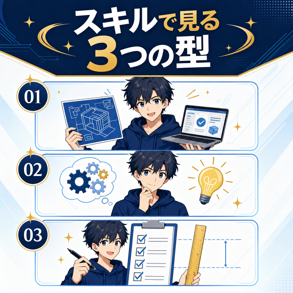 スキルで見る 3つの型