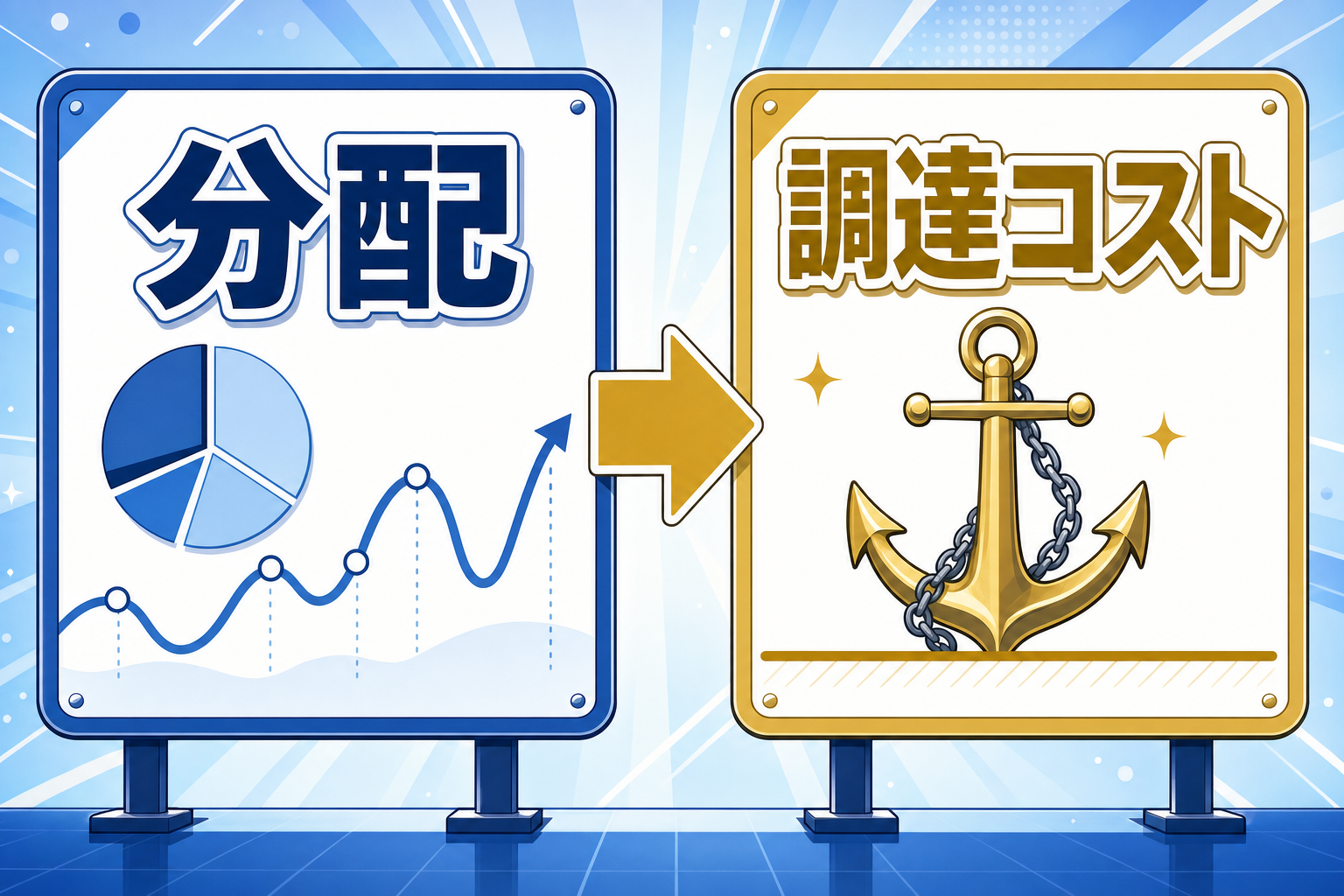 分配から、調達コストへ