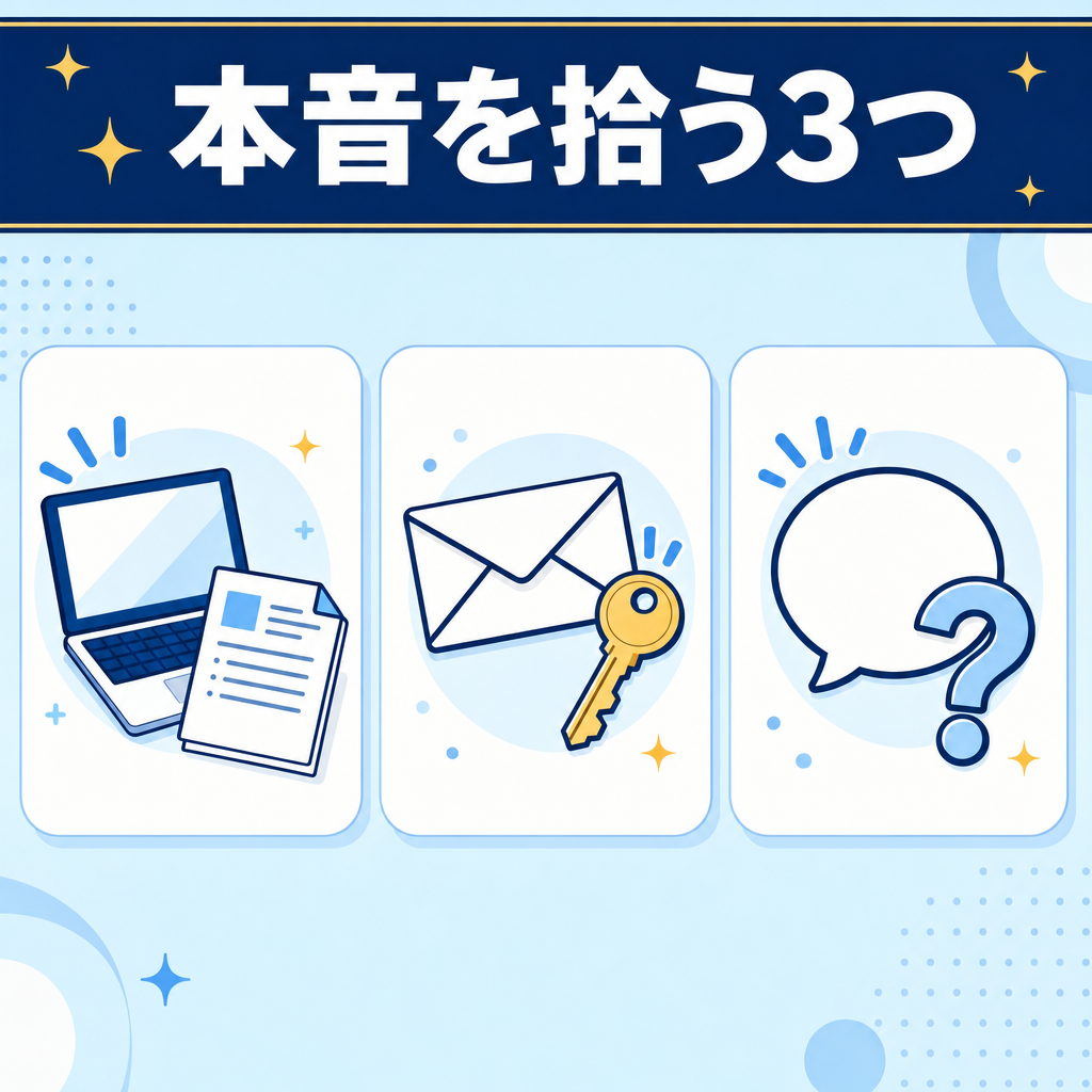 辞退の本音を拾う3つの工夫