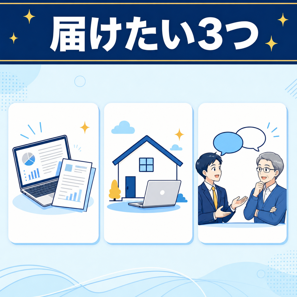 学校と学生に届けたい3つの情報